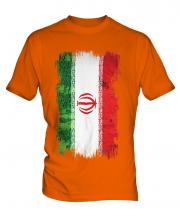 Iran Grunge Flag Mens T-Shirt