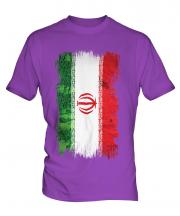 Iran Grunge Flag Mens T-Shirt