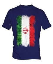 Iran Grunge Flag Mens T-Shirt