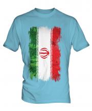 Iran Grunge Flag Mens T-Shirt