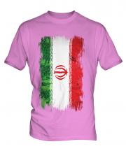 Iran Grunge Flag Mens T-Shirt