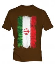 Iran Grunge Flag Mens T-Shirt