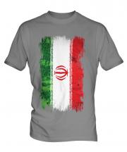 Iran Grunge Flag Mens T-Shirt