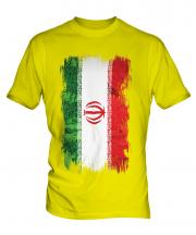 Iran Grunge Flag Mens T-Shirt