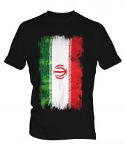 Iran Grunge Flag Mens T-Shirt