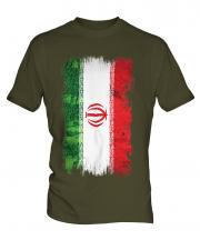 Iran Grunge Flag Mens T-Shirt