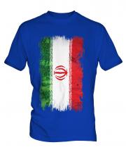 Iran Grunge Flag Mens T-Shirt