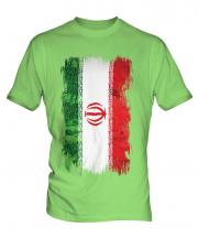 Iran Grunge Flag Mens T-Shirt