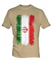 Iran Grunge Flag Mens T-Shirt