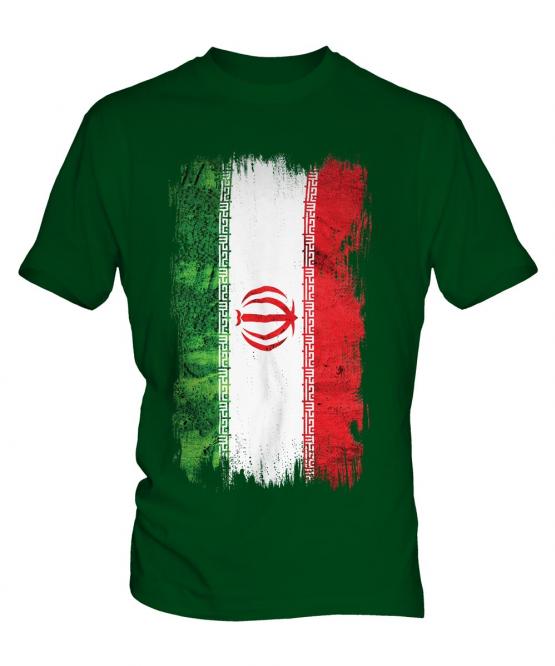 Iran Grunge Flag Mens T-Shirt