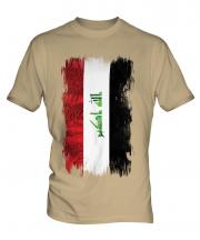 Iraq Grunge Flag Mens T-Shirt