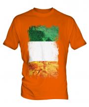 Ireland Grunge Flag Mens T-Shirt