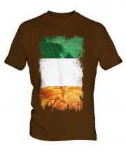 Ireland Grunge Flag Mens T-Shirt