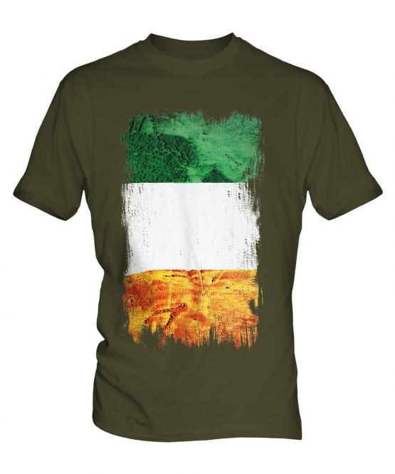 Ireland Grunge Flag Mens T-Shirt