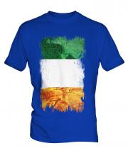 Ireland Grunge Flag Mens T-Shirt