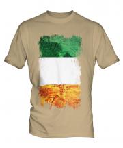 Ireland Grunge Flag Mens T-Shirt
