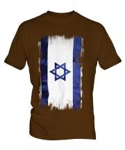 Israel Grunge Flag Mens T-Shirt