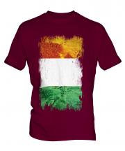 Ivory Coast Grunge Flag Mens T-Shirt