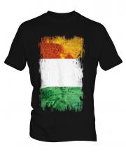 Ivory Coast Grunge Flag Mens T-Shirt