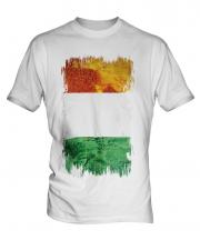 Ivory Coast Grunge Flag Mens T-Shirt