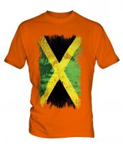 Jamaica Grunge Flag Mens T-Shirt