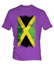 Jamaica Grunge Flag Mens T-Shirt