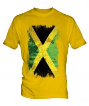 Jamaica Grunge Flag Mens T-Shirt