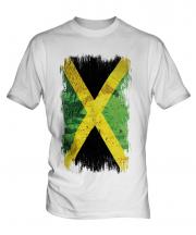 Jamaica Grunge Flag Mens T-Shirt