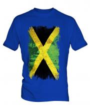 Jamaica Grunge Flag Mens T-Shirt