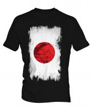 Japan Grunge Flag Mens T-Shirt