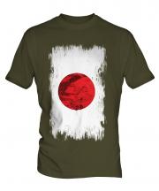 Japan Grunge Flag Mens T-Shirt