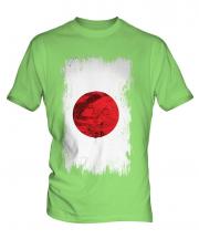 Japan Grunge Flag Mens T-Shirt