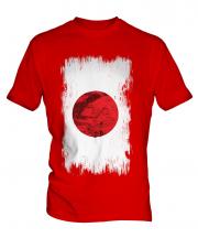 Japan Grunge Flag Mens T-Shirt