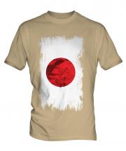 Japan Grunge Flag Mens T-Shirt