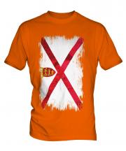 Jersey Grunge Flag Mens T-Shirt