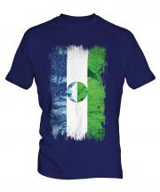 Kabardino-Balkaria Grunge Flag Mens T-Shirt