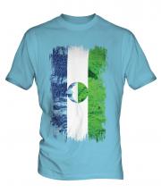 Kabardino-Balkaria Grunge Flag Mens T-Shirt