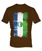 Kabardino-Balkaria Grunge Flag Mens T-Shirt