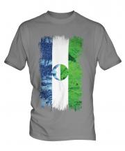 Kabardino-Balkaria Grunge Flag Mens T-Shirt