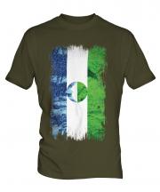Kabardino-Balkaria Grunge Flag Mens T-Shirt
