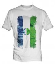 Kabardino-Balkaria Grunge Flag Mens T-Shirt