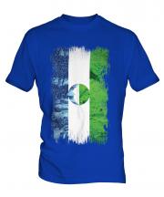 Kabardino-Balkaria Grunge Flag Mens T-Shirt