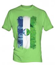 Kabardino-Balkaria Grunge Flag Mens T-Shirt