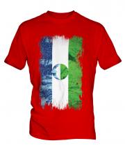 Kabardino-Balkaria Grunge Flag Mens T-Shirt