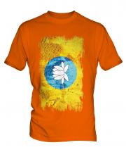 Kalmykia Grunge Flag Mens T-Shirt