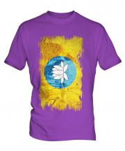 Kalmykia Grunge Flag Mens T-Shirt