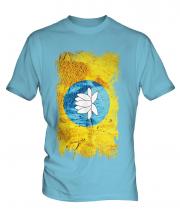 Kalmykia Grunge Flag Mens T-Shirt