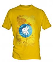 Kalmykia Grunge Flag Mens T-Shirt