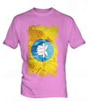 Kalmykia Grunge Flag Mens T-Shirt