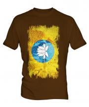 Kalmykia Grunge Flag Mens T-Shirt